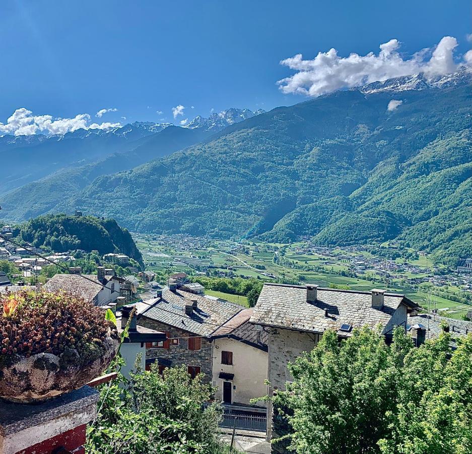 Panoramic Apartment Italian Alps Valtellina Near Sondrio, Tirano Poggiridenti Exterior photo